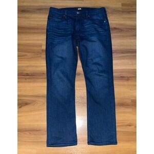 Mens PAIGE Federal Stretch Navy Slim Straight‎ Leg Jeans